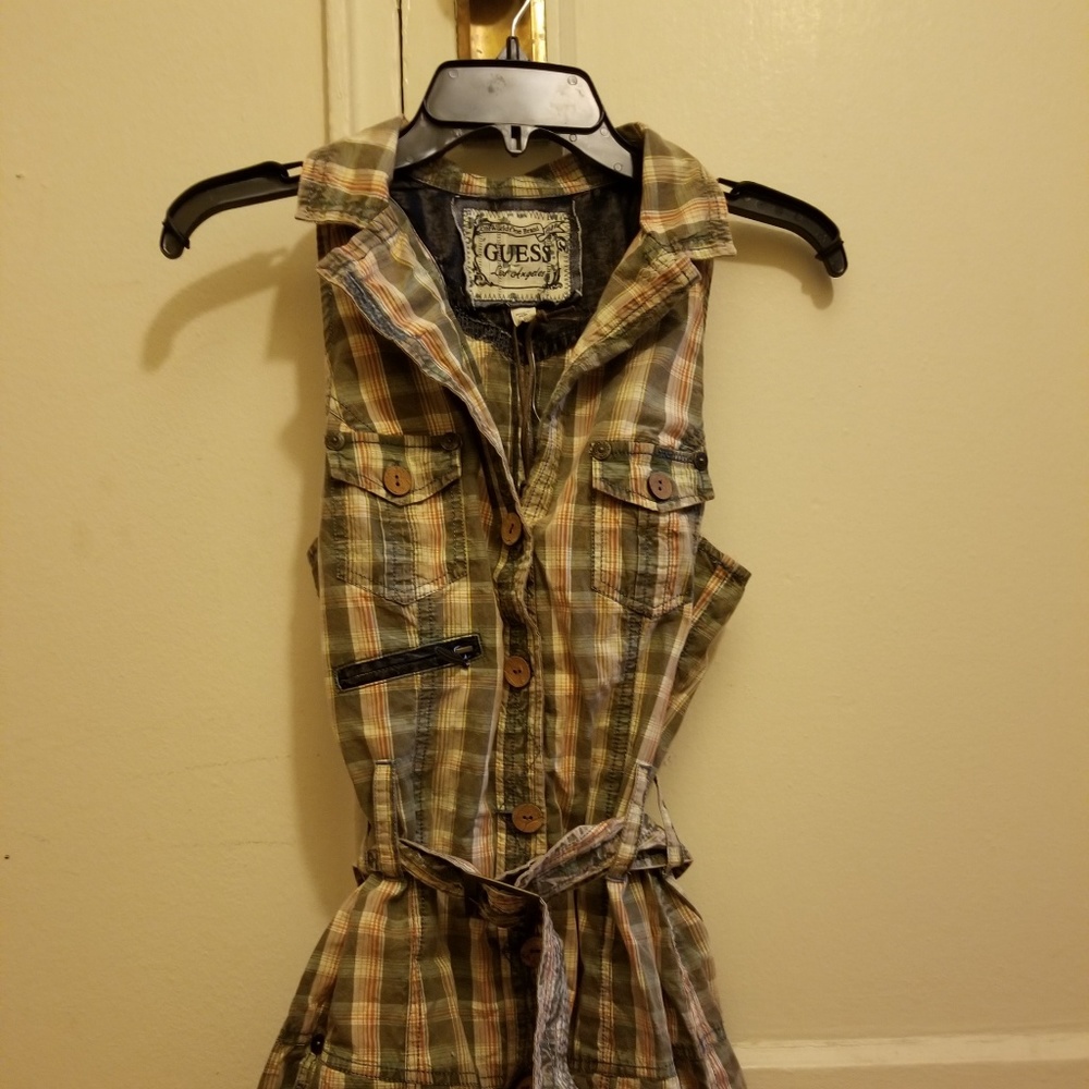 guess sleeveless mini dress